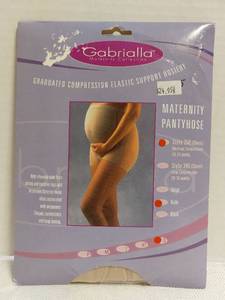 lot 39657 image: Gabriella Maternity Collection, Size Q, Style 260 (Sheer) Medium Compression, 18-20 mmHg, Nude. $24.95 List