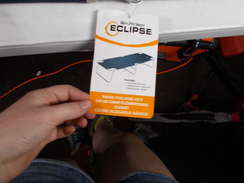 lot 4684 image: Eclipse Bass Pro Camping Cot