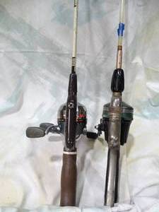 lot 30375 image: Vintage Johnson  & Newer  Shakespeare Rods and Reels