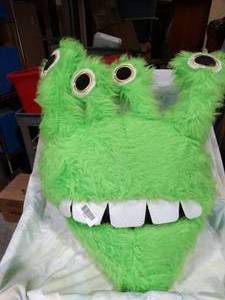 lot 30389 image: Large Green 4 Eyed Monster  Alien Mask 