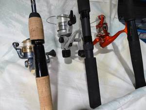 lot 30416 image: Lot of 3 Quality Fishing Rods and Reels  Look