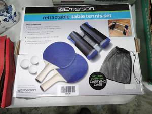 lot 30428 image: Emerson Retractable Table Tennis Set