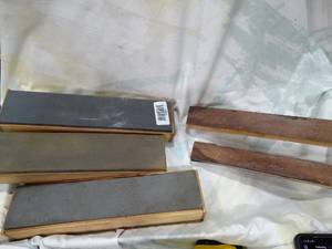 lot 30448 image: Honing Stones and Leather