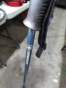 lot 30455 image: Swissgear Adjustable Walking  Hiking Stick w mini-Compass
