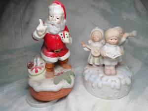 lot 30484 image: 2 - Seasonal Music Box Figurines