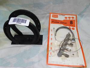 lot 30546 image: Guitar Parts and Horseshoe Letter Holder