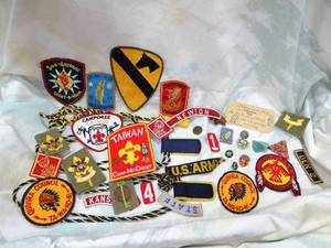 lot 30521 image: WOW  Interesting Lot  Boy Scouts of America  Taiwan Patches and More  1906 Indian Head