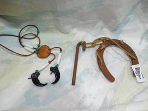 lot 30516 image: Native Bolo and Horseshoe Bell