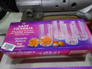 lot 30584 image: Lady Victoria Crystal Tumblers set of 4 in Box