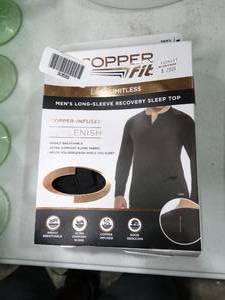 lot 30599 image: Mens Copper Infused SM Long Sleve Top