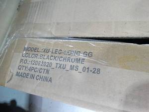 lot 30623 image: Box of New Adjustable Metal Table Legs