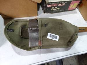 lot 30629 image: Original U.S. Army Folding Shovel in Holder