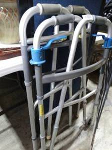 lot 30638 image: Lot of 2 Walkers  1 - Slider  1 Has 2 Wheels
