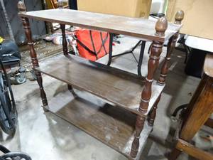 lot 30479 image: Sturdy 36 Wide Wood Shelves