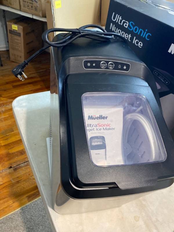 MUELLER 30 lb. UltraSonic Nugget Portable Countertop Ice Maker in