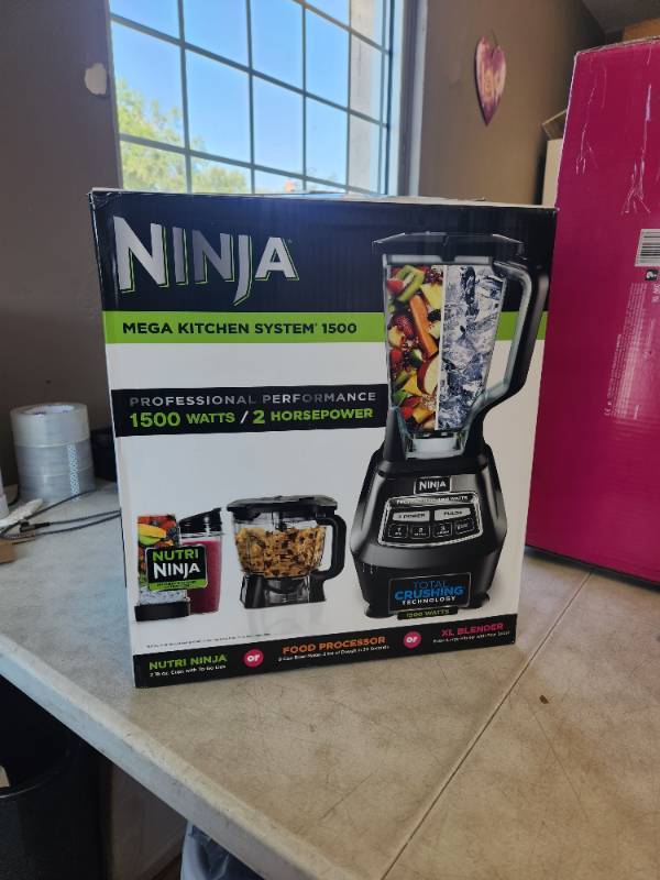 Ninja BL770 Mega Kitchen System 1500W No Food Processor Bowl, See  Description