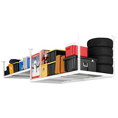 lot 1399 image: Performance 96 in. L x 48 in. W x 42 in. H Adjustable VersaRac Ceiling Storage Rack