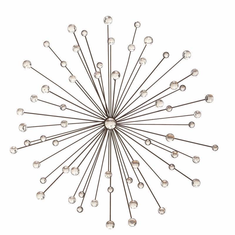 lot 1503 image: Benzara MetalGlass Bead Wall Decor Creates Feeling of Having Something Unique