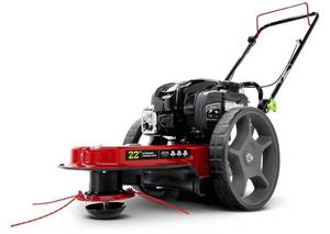 lot 32058 image: Earthquake 37676 M605 Walk Behind String Mower with 163cc Briggs & Stratton, RedBlack (Retail $479.99)