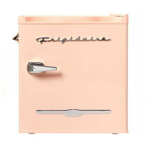 lot 32070 image: Frigidaire - Retro 1.6 Cu. Ft. Mini Fridge - Coral (Retail $124.88)