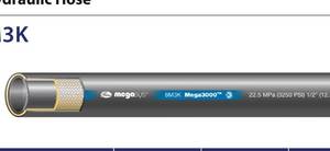 lot 32081 image: Hydraulic Hose 8M3K Mega3000TM. 22.5 MPa (3250 PSI) 12�� (12.5 mm) ISO11237 R17. Flame Resistant MSHA 2G-11C