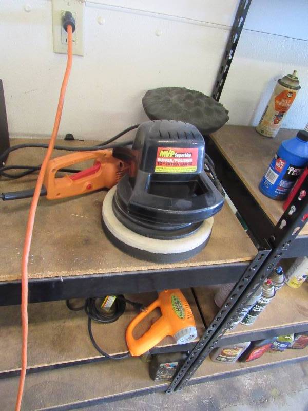 lot 1948 image: MVP Super Line 10 BufferPolisher, Chicago Electric Heat Gun, And Chicago Electric 7 PolisherSander