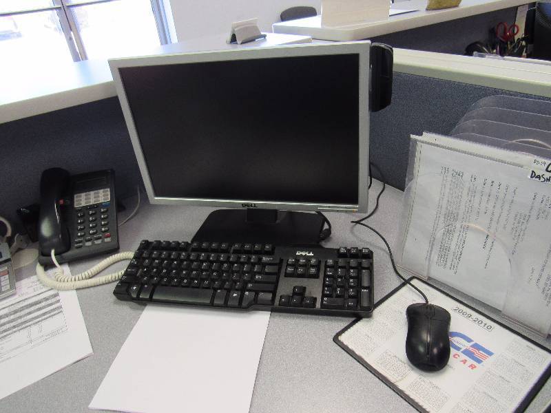 lot 1972 image: Dell Tower, Monitor, Keyboard, And Mouse