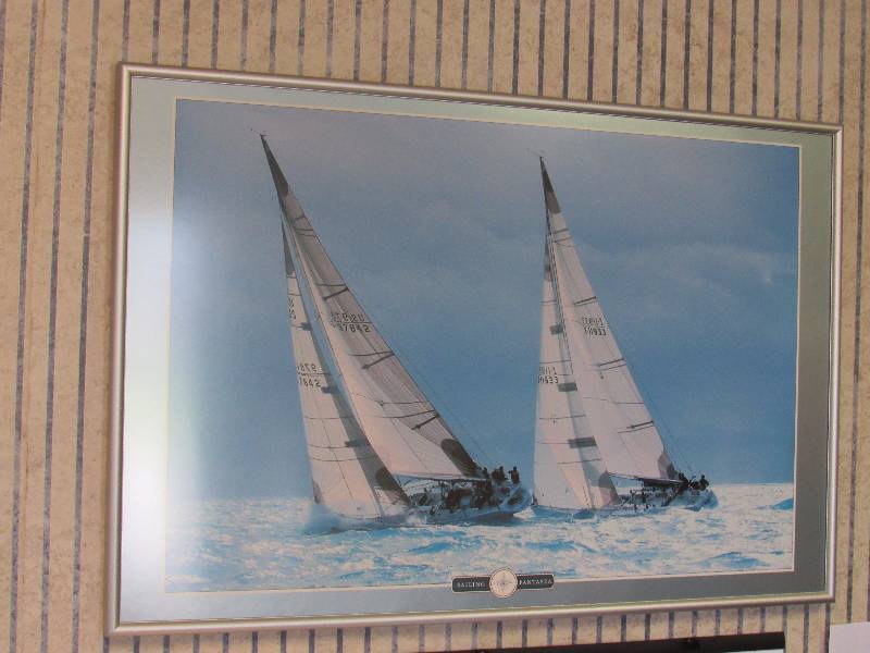 lot 2002 image: Sailing Fantasea Matted And Framed Picture Print