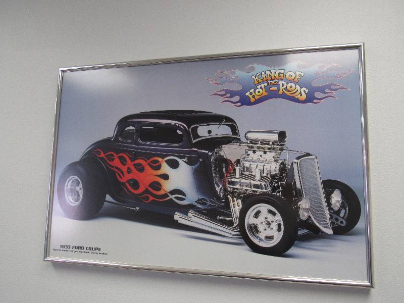 lot 2004 image: King Of Hot Rods 1933 Ford Coupe Framed Print