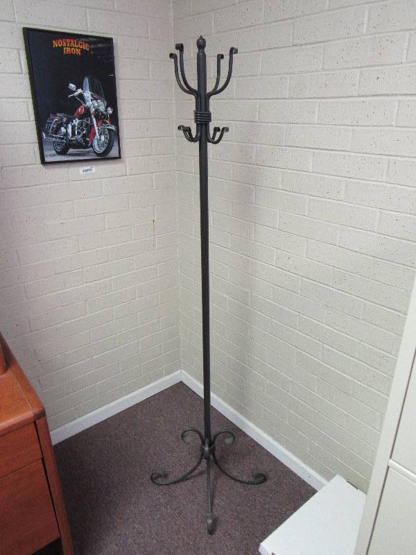 lot 2013 image: 72 Tall Decorative Metal Coat Tree