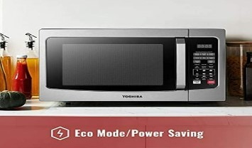 toshiba em131a5c ss microwave oven with smart sensor