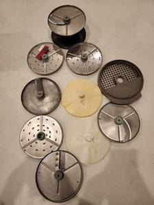 lot 22558 image: Lot of 10 Robot Coupe R2 Dice Attachments