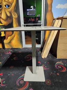lot 47258 image: Metal Bar Height Table