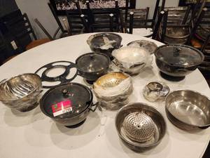 lot 47290 image: Lot Of Silver Plated Serving Dishes