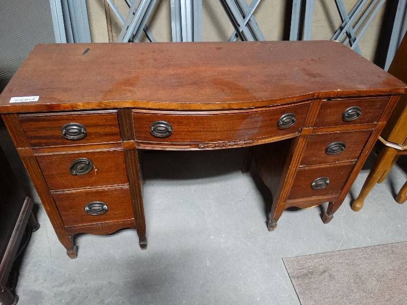 lot 478 image: vintage wood desk