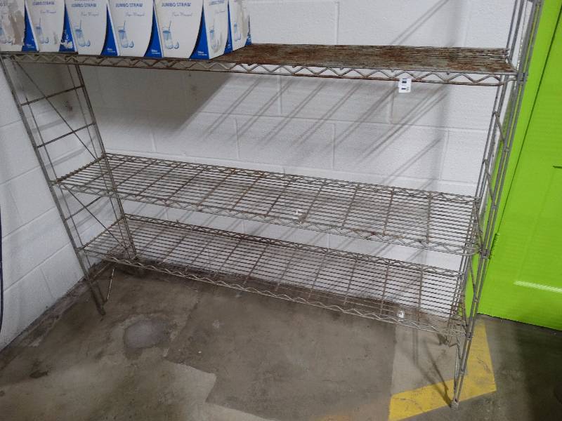 lot 493 image: Metal storage rack
