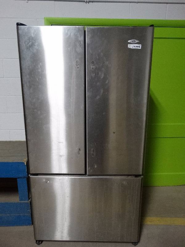 lot 508 image: Maytag stainless french door fridge wbottom freezer