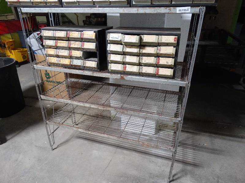 lot 515 image: Metal storage rack