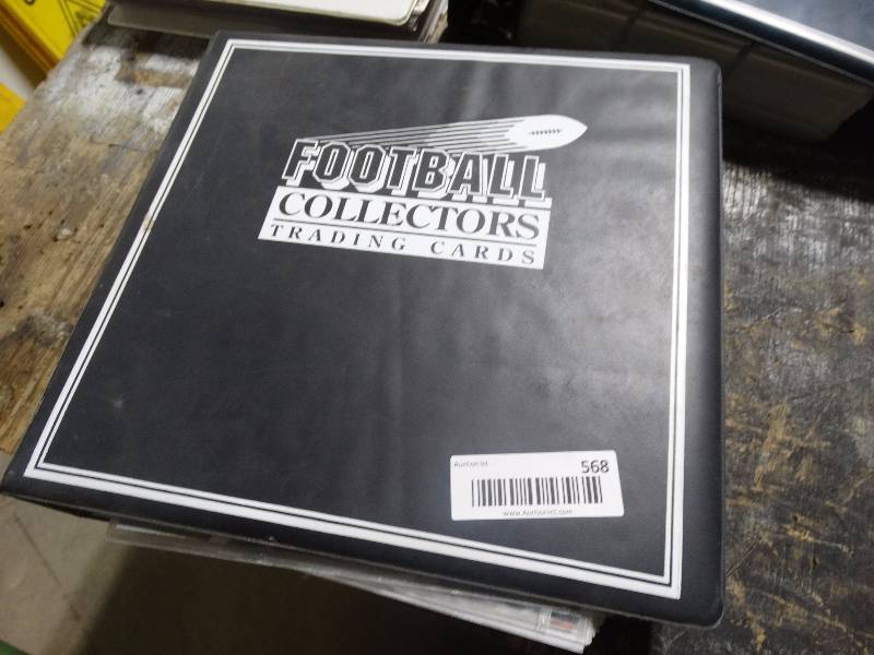 lot 568 image: lot of football cards w binder