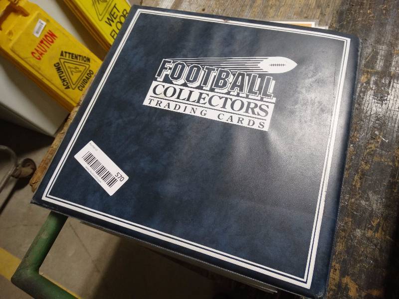 lot 570 image: lot of football cards w binder