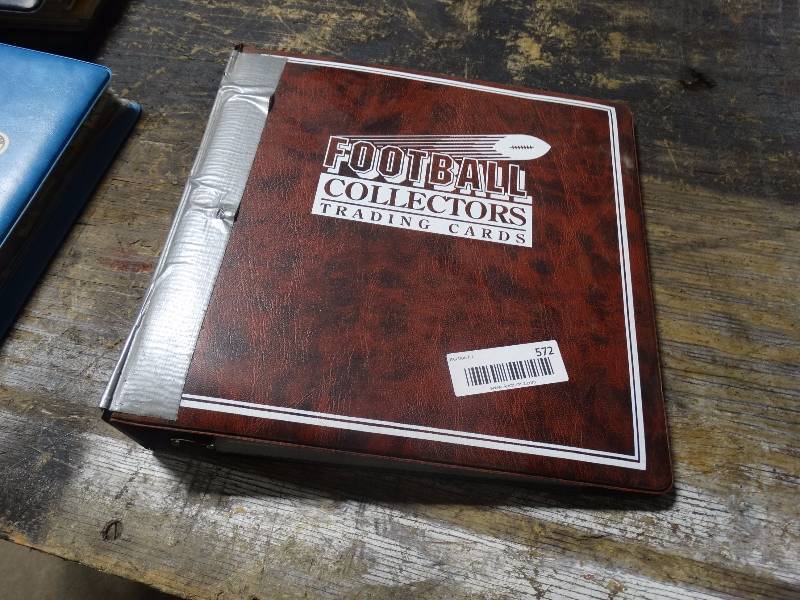 lot 572 image: lot of football cards w binder