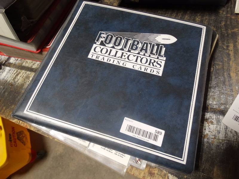 lot 589 image: lot of football cards w binder