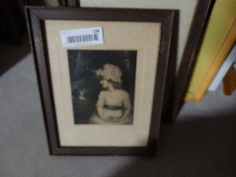 lot 596 image: lot of 10 pieces of framed artwork