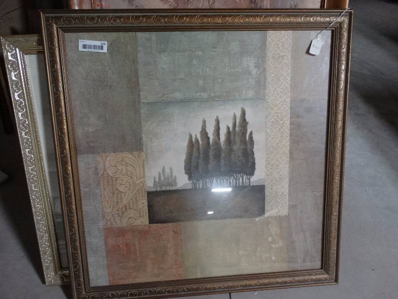 lot 599 image: lot of 9 pieces of framed artwork