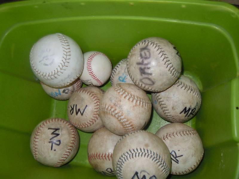 lot 919 image: Tote of Softballs