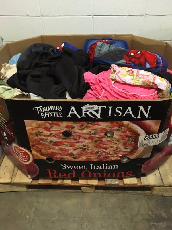 lot 1212 image: Gaylord with Large Quantity of Swap and Shop Random Items Gaylord not included bring your own bags or totes