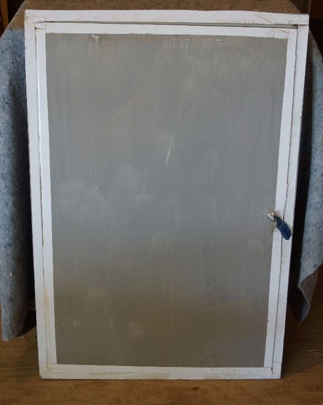 lot 9147 image: Electrical Panel Cover - 26 x 38 square - w lock and keys - New, never installed
