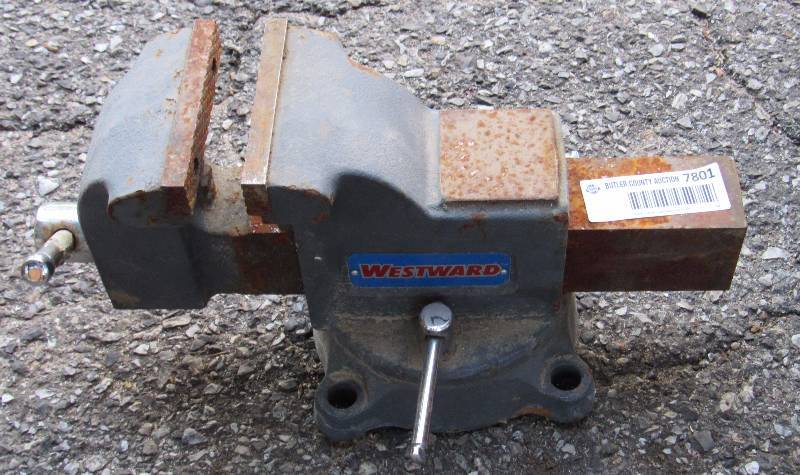 lot 7801 image: Bench Vise - Westward Brand - clamp it