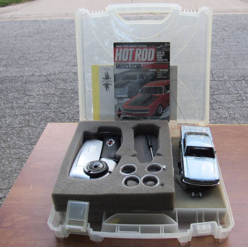 lot 7806 image: Remote Control HOT ROD model car - nice Works In Case
