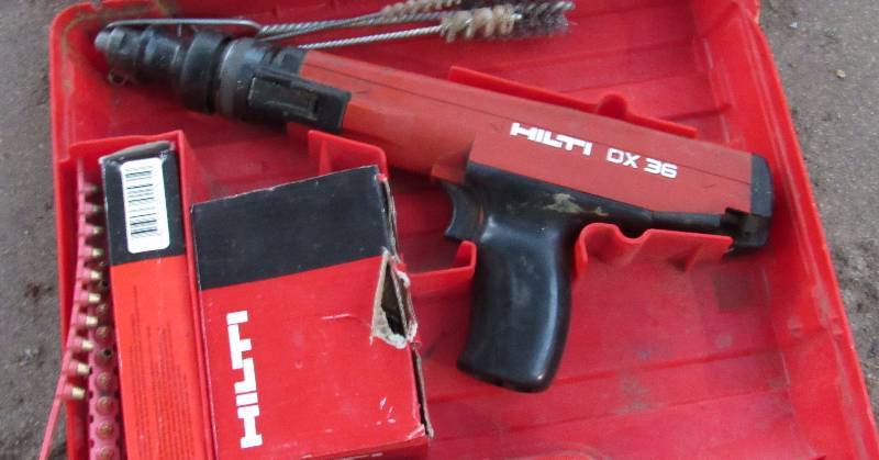 lot 7846 image: Concrete Anchor Nail Gun - Hilti DX36